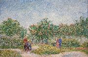 Vincent Van Gogh Verliefde paartjes in het park Voyer d'Argenson te Asnieres, 1887 Courting couples in the Voyer d'Argenson park in Asnieres oil on canvas